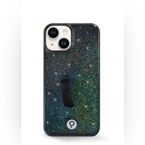 Black sparkle loopy case -iPhone 13